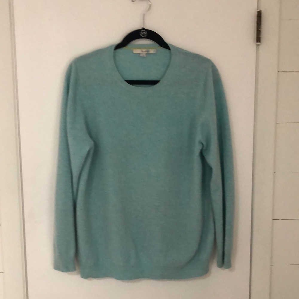 Boden light blue cashmere sweater. Size 14 US/18 UK